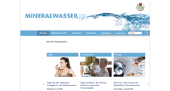 Desktop Screenshot of mineralwasser-info.de