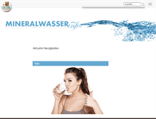 Tablet Screenshot of mineralwasser-info.de